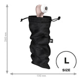 Treasure Bag Black Large for Safe Storage of Essentials Default Title Adult Toy Storage